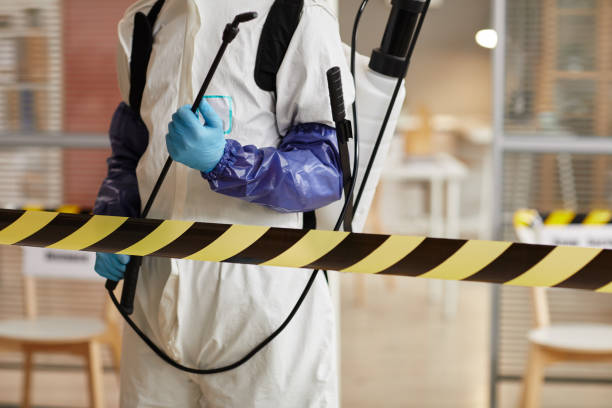 Professional Biohazard Cleanup technician working in Fairfield, FL